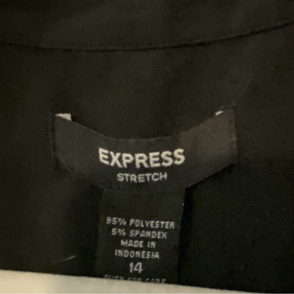 Vintage Express Collared Structured Tank Top Sz 14 - image 4